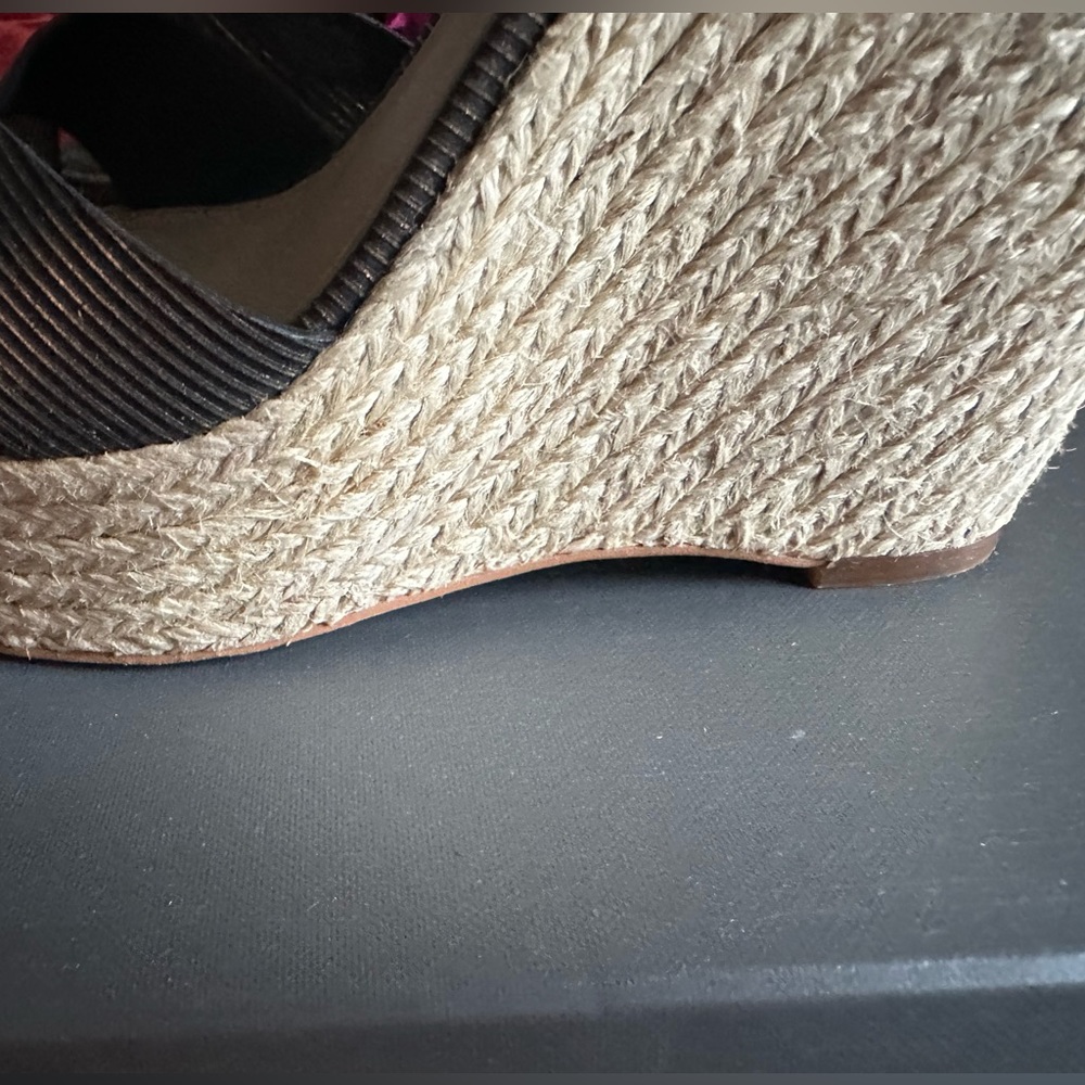 Vince Camuto Black Maurita Espadrille Wedge Platform sandals - Picture 8 of 12
